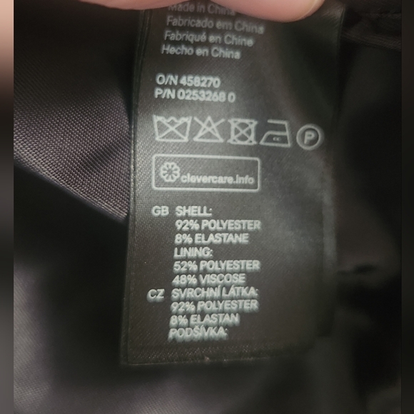 💜 Cropped Blazer Draped Open Front size 4 H&M - Picture 5 of 6